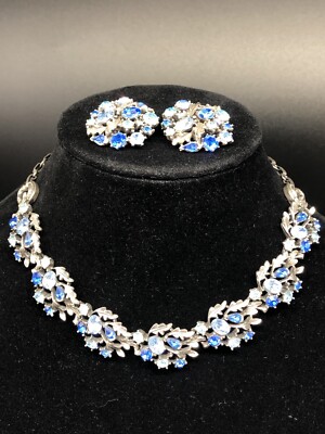 Jens イェンス BLUE GLASS MOTIF CHOKERS 24AW Amazon.com: Rannyrena Vintage Blue Denim Flower Choker