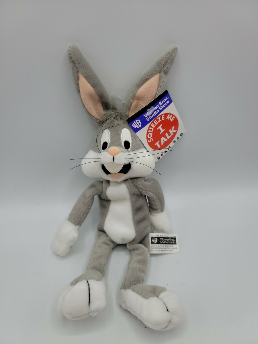 Vintage 1998 Warner Bros Studio Store BUGS BUNNY Bean Bag Plush