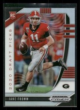 Jake Fromm Silver Holo RC Rookie 2020 Panini Prizm Draft Picks #111 Card TCCCX