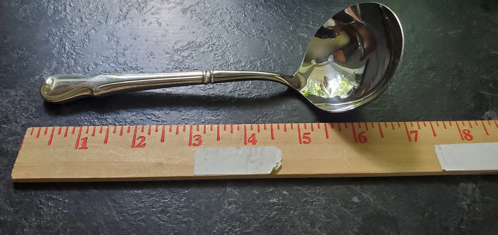 Wallace Silver Plymouth Colony Hollow Handle Sauce Ladle 6 3/4" ztray