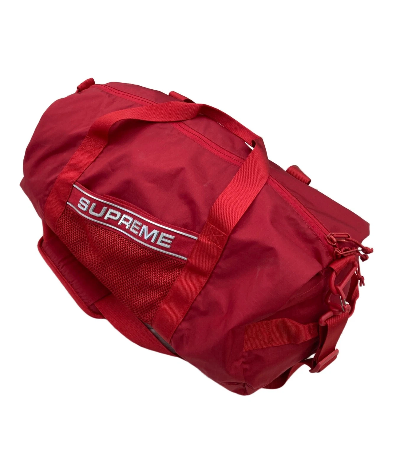 Sac de voyage rouge logo SUPREME