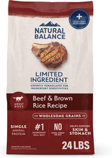 Natural Balance Limited Ingredient Beef Brown Rice Dry Dog Food, 24-lb bag