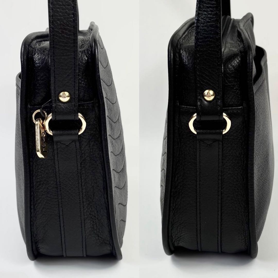 Autentica borsa a tracolla Yves Saint Laurent borsa per fotocamera nera Cassandra