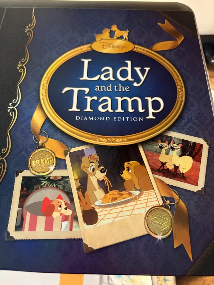 NEW GREAT Lady and the Tramp Diamond Edition Blu Ray DVD Set Disney Movie Club - Image 2 of 4