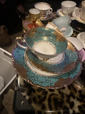 ALKA KUNST KRONACH Bavaria Luncheon Set TEA CUP SAUCER & PLATE Germany