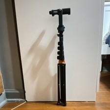 Black Adjustable Tripod Photo Studio Light Stand with Top Mount