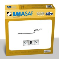 Imasaf Auspuff MSD Mitteltopf für Ford Fiesta III (Gfj) 1.3 44KW Bis 12/92