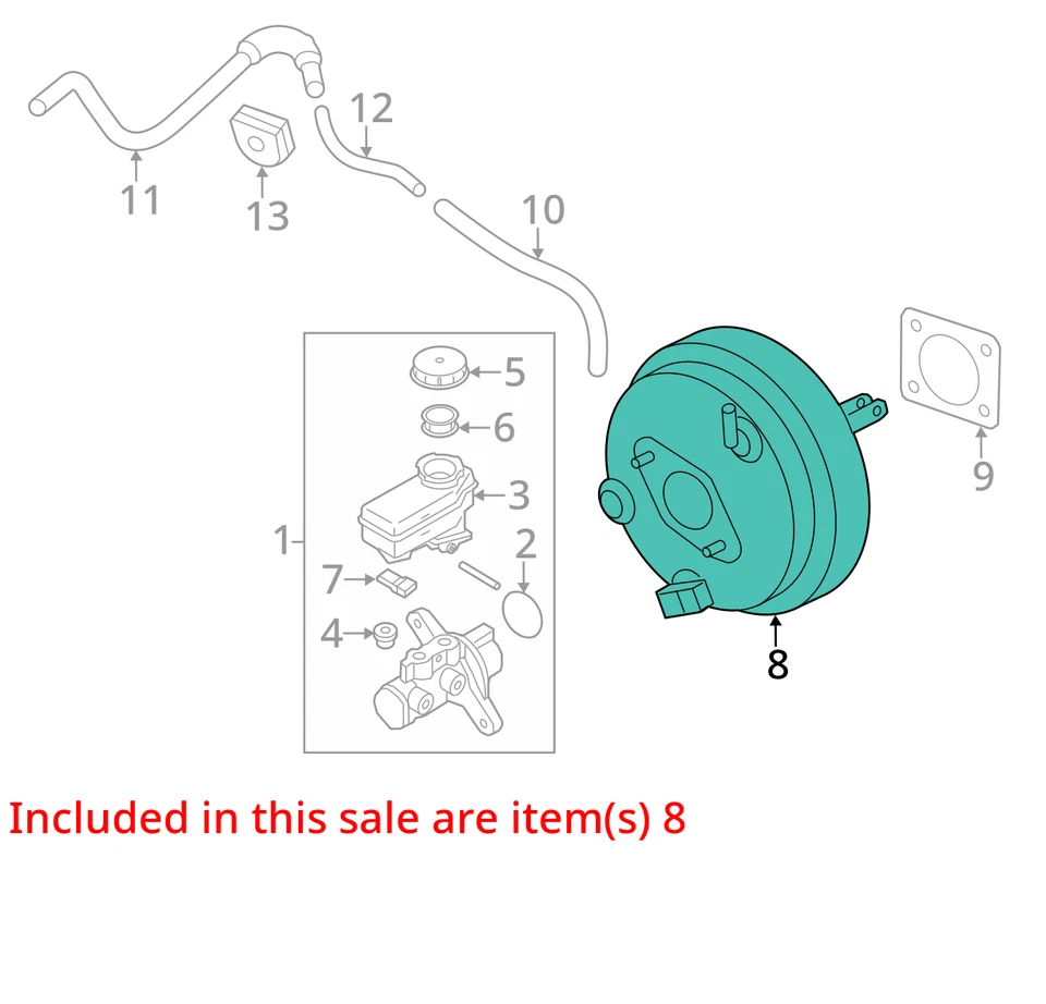 Potenciador de freno eléctrico sin dirección en todas las ruedas compatible con 14-19 INFINITI Q70 975460 Foto 3 de 4