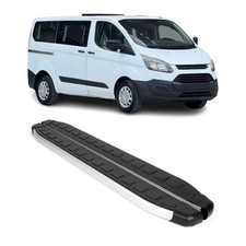Seitenbretter Trittbretter für Ford Transit Custom I 2012-2023 Kurzer L1 Schwarz