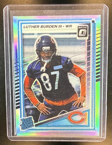 2025 Panini Donruss Optic Luther Burden III Rated Rookie Holo Prizm Bears