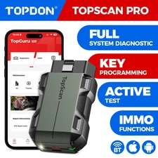 2025 TOPDON Topscan PRO Bluetooth OBD2 Scanner Key Fob Programming Bidirectional