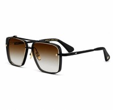 DITA MACH-SIX DTS121 Sunglasses Black/Brown Gradient 62-12-130mm With Case New