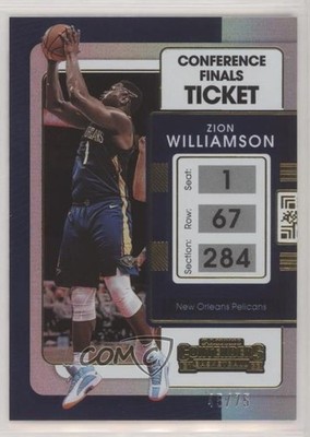 2021-22 Panini Contenders Conference Finals Ticket 45/75 Zion Williamson #35 rf2