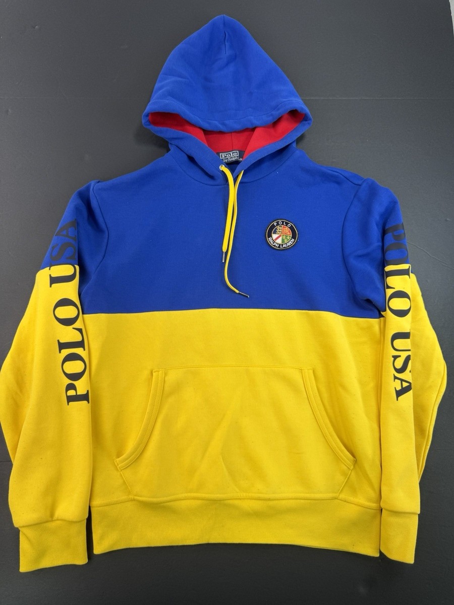 Ralph Lauren Red Blue And Yellow Hoodie Polo Ralph Lauren Color
