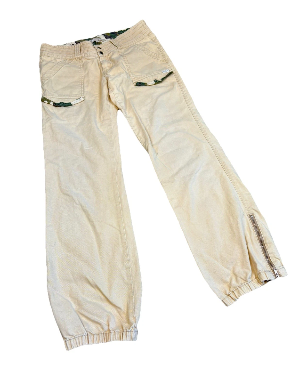 Vintage Rip Curl Womens Y2K Low Rise Grunge Skater Surfer Cargo Pants Size S