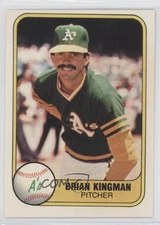 1981 Fleer Brian Kingman #579