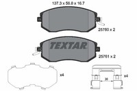 Bremsbelagsatz Scheibenbremse Vorne Textar 2576001 Passend FÜR Subaru Toyota
