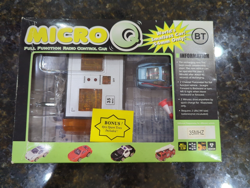 Micro Q Radio Control Car World’s Smallest R/C Car 35 MHZ Open Box - 第 1/22 張圖片