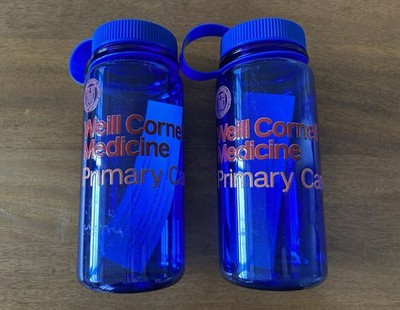 Plastic Water Bottle Cornell University Weill Cornell Medical College - One Pair