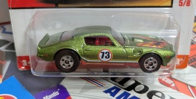 2018 Hot Wheels Throwback 70s Decades 5/8 '73 PONTIAC FIREBIRD Green w/Chrome BW