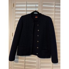 Giesswein Sweater wool Tirol size 38 blue VTG