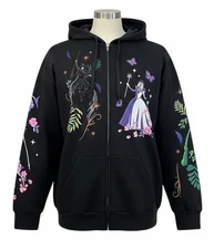 Her Universe Wicked Elphaba & Glinda Duo Embroidered Girls Hoodie Size Small New