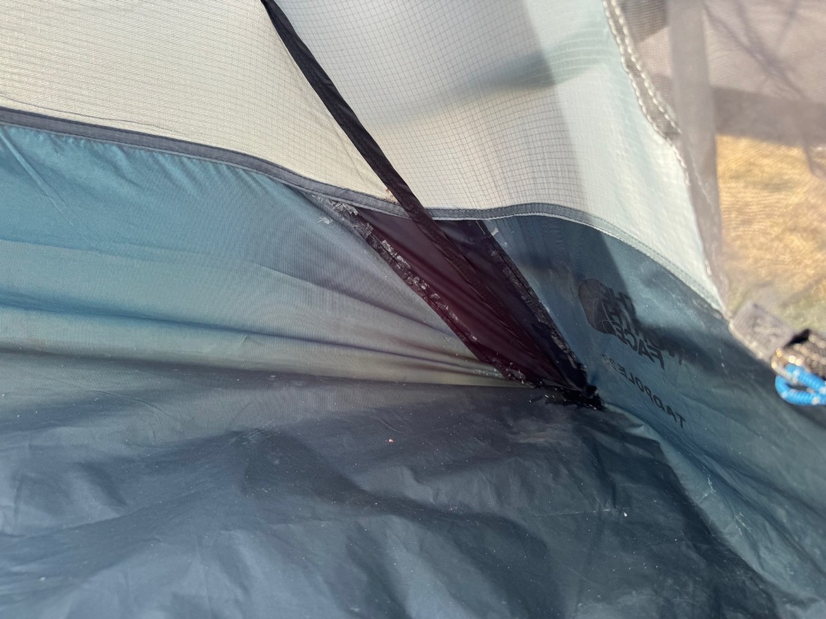 North Face Tadpole 23 Tent with tent pad, rainfly, and resealed