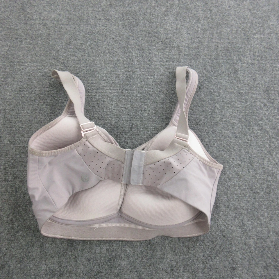 Lululemon Sports Bra Womens 10 Light Gray Ta Ta Tamer C/D High Support Padded - Image 4 of 4