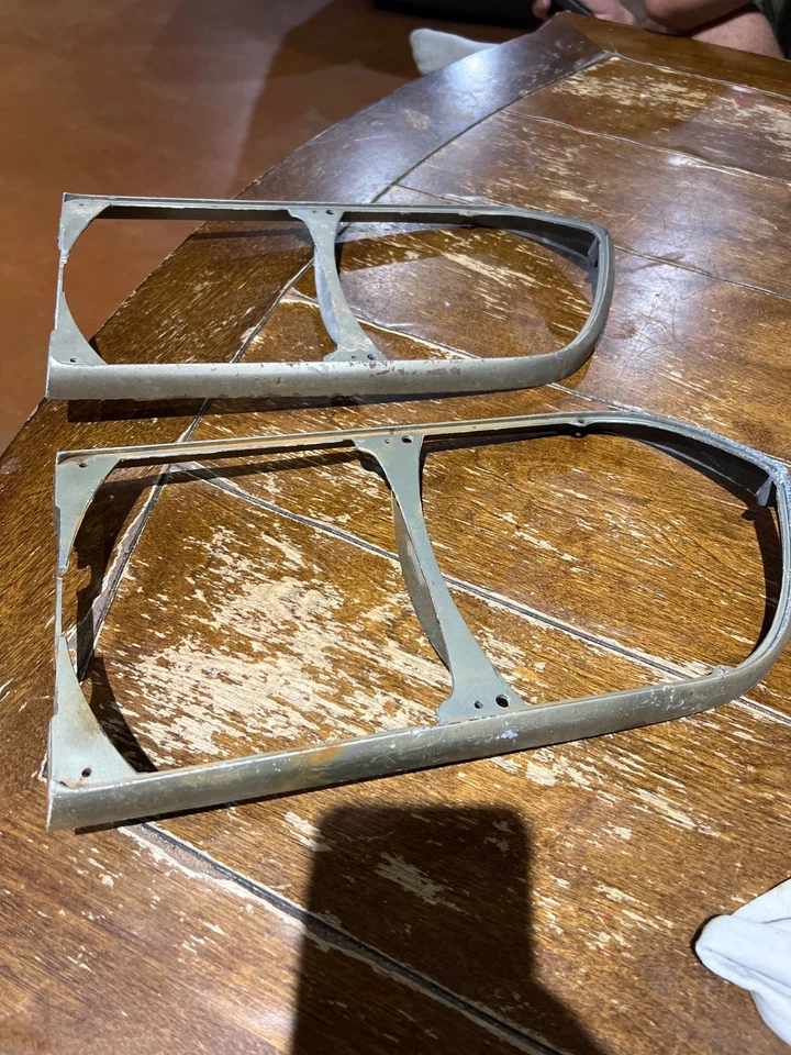 1967 67 Cadillac Cad Deville Eldorado Front Fender Extensions Lh Rh both - Image 2 of 3