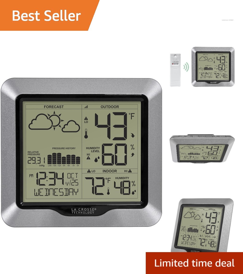 With Barometric Pressure Gauge & Atomic Time Setting