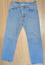 Vintage 1980s Levi's 501 W33 L30 Actual W33 L29 Made In USA Light Fade