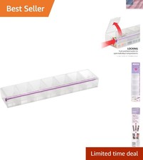 Craft Storage Container with 7 Locking Compartments for Neat Organization - 3XL