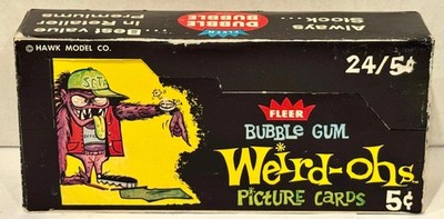 1965 Fleer Weird-ohs Baseball Vintage Wax Trading Card Box Full 24