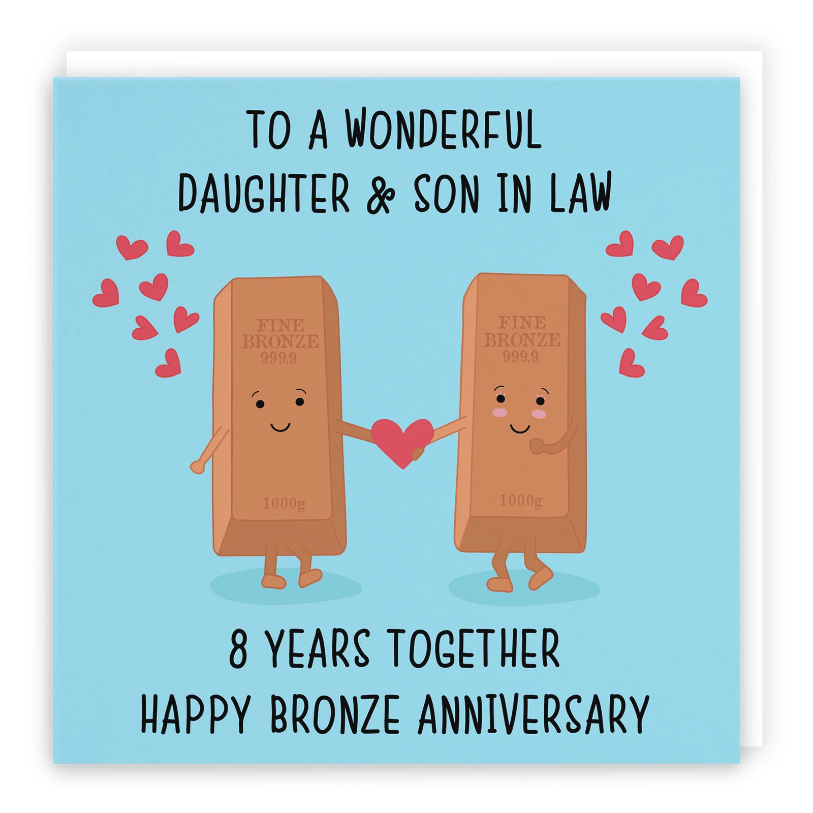 8th Daughter And Son In Law Anniversary Card Iconic