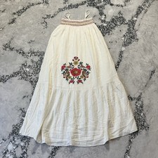 Louise Misha Paris Dress Womens Size 36/4 Off White Marcelina Embroidered