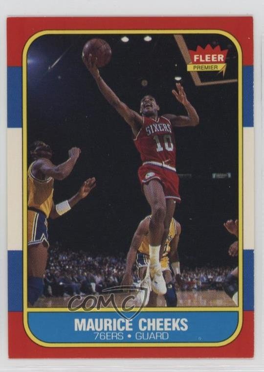 1986-87 Fleer Maurice Cheeks #16 HOF 05ri