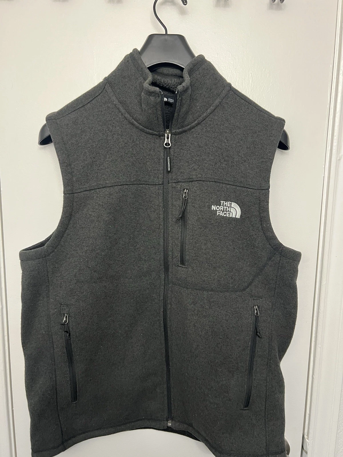 The North Face Fleece Vest Mens Medium Black Gordon Lyons Full Zip Outdoors Warm