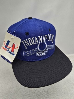 Vintage Sample Indianapolis Colts NFL Logo Athletic Snapback Hat Cap OSFA NWTs 
