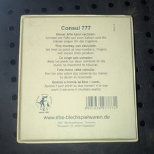 CONSUL The Educated Monkey TIN TOY Math Calculator Calculating Teaching in BOX