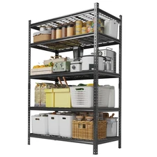 Garage Shelving 2200 LBS Storage Shelves Adjustable Metal Shelving 48"×24"×72"