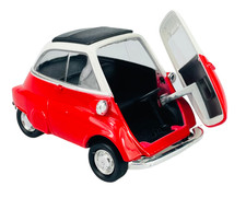 WELLY OLD TIMER BMW ISETTA RED 1:34 DIE CAST METAL MODEL NEW IN BOX