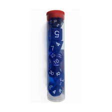 Koplow Jumbo Dice Blue Polyhedral Dice Set - Plug Top (7) New