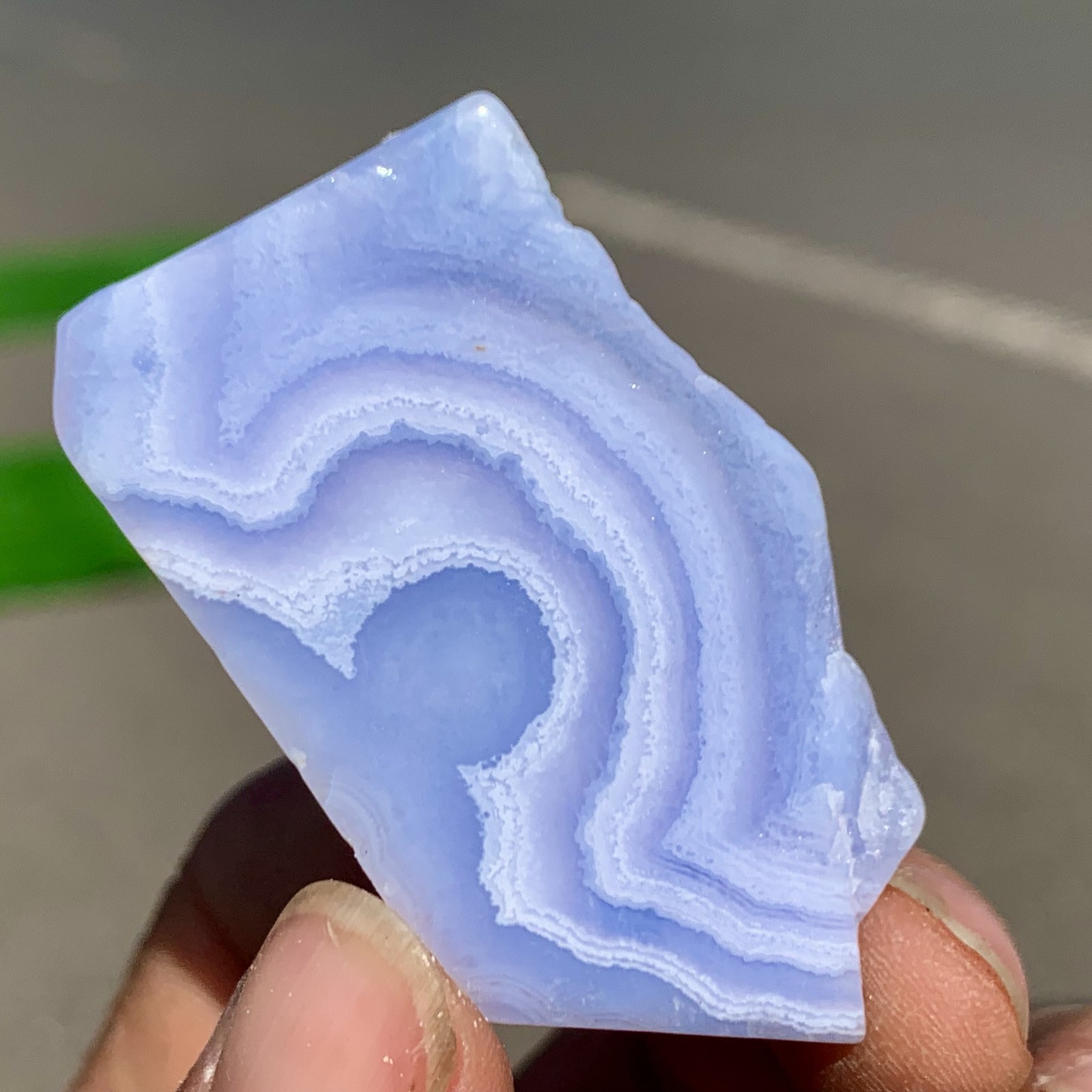 20G Natural Blue striped agate Crystal Chunks piece form Mineral Specimens