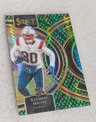 2023 Premier Level Kayshon Boutte Dragon Scale Prizm /70 (RC) Patriots Case Hit