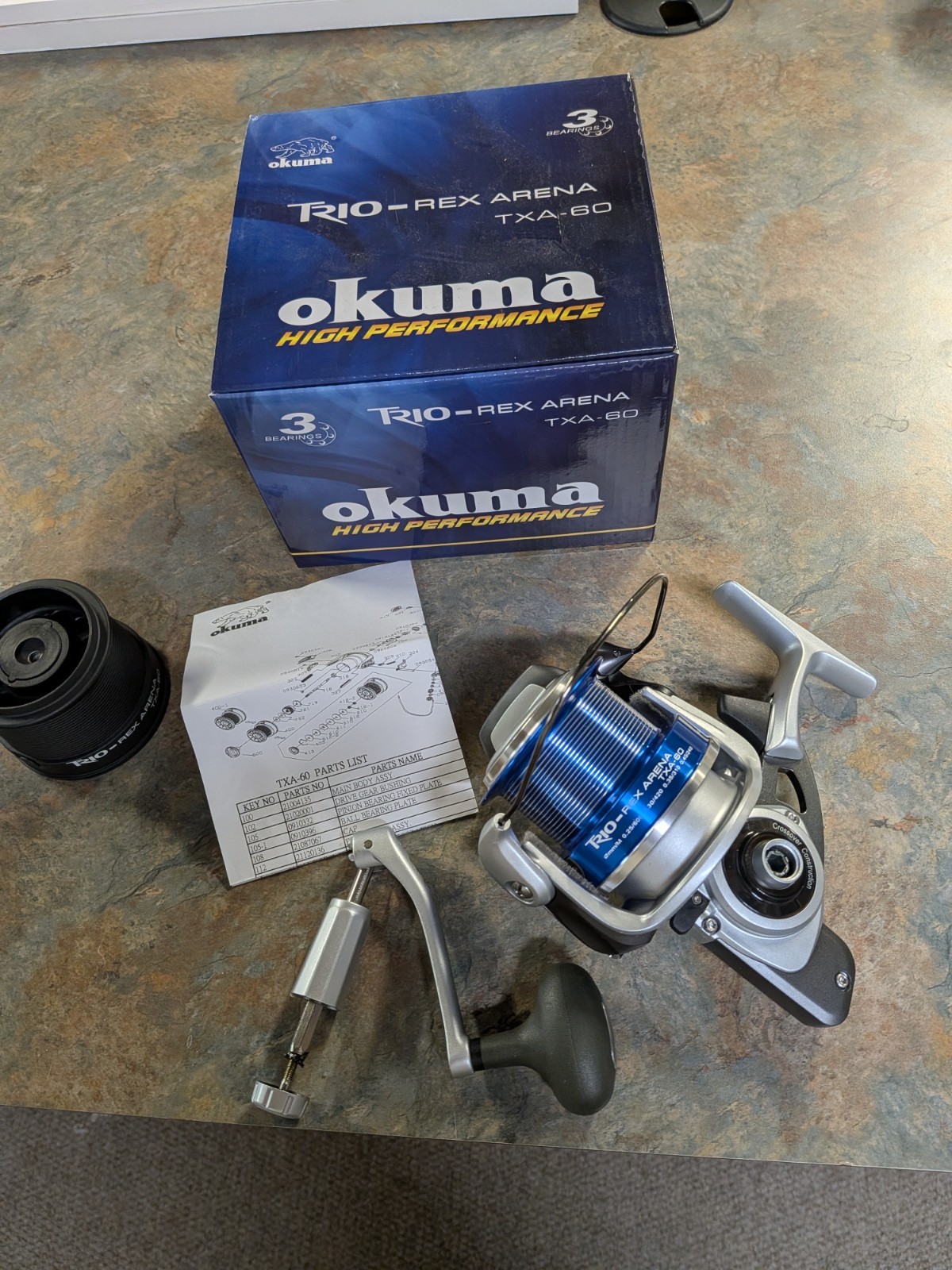 Okuma Trio Rex Arena TXA-60 Reel