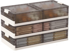 Under Bed Storage Containers - 3Pack, Stackable under Bed Rolling Storage Plasti