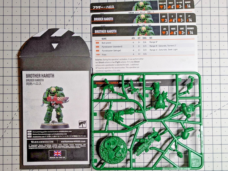 Warhammer 40k Space Marine Heroes - Kill Team Dark Angels - Brother Haroth