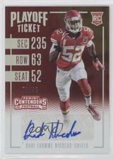 2016 Panini Contenders Playoff Ticket 79/99 Dadi Lhomme Nicolas #257 Auto 0pm