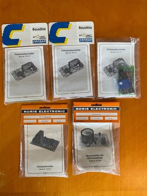 5x Conrad/Noris Bausätze Füllstandsschalter/Wassermelder 80er/90er