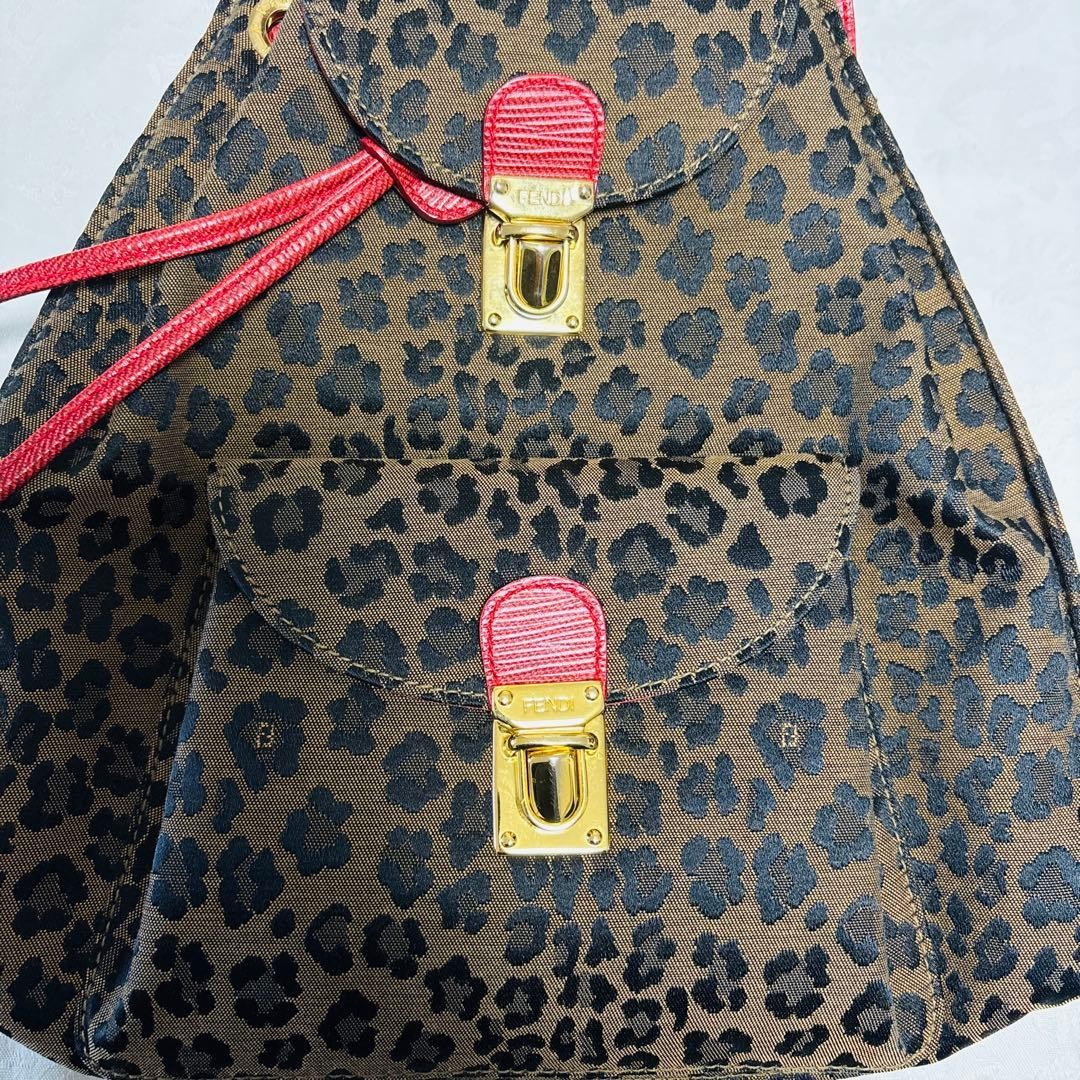 FENDI Backpack Leopard Pattern Rare - image 5